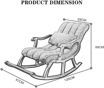 Artesia Rosewood (Sheesham) Rocking Chair with Footrest and Cushion