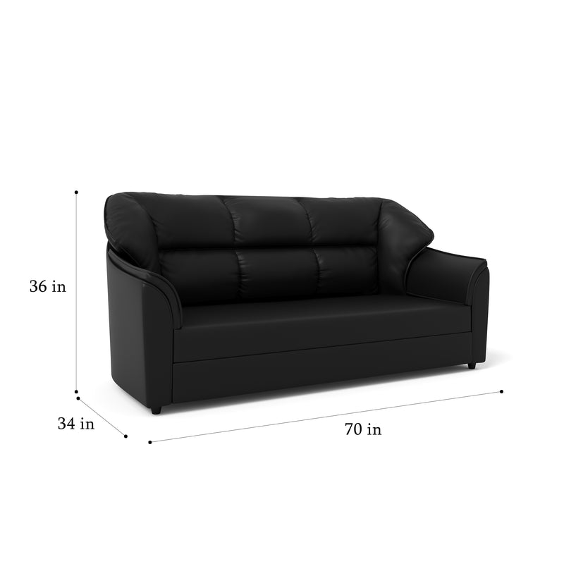 3 Seater Sectional Leatherette Sofa Leatherette 3 Seater Sofa