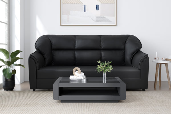 3 Seater Sectional Leatherette Sofa Leatherette 3 Seater Sofa