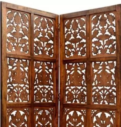 Artesia Handcrafted 5 Panel Wooden Room Partition & Room Divider